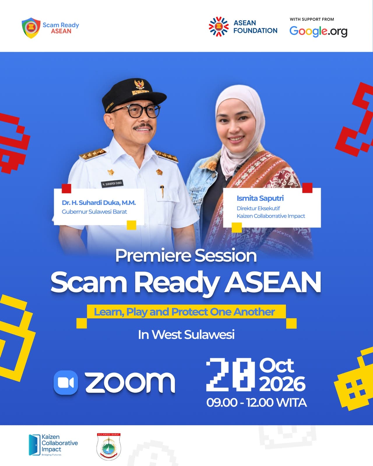 Scam Ready ASEAN Premiere Session: Pursuing a Digitally Smart Generation in West Sulawesi, Alert to Digital Scams